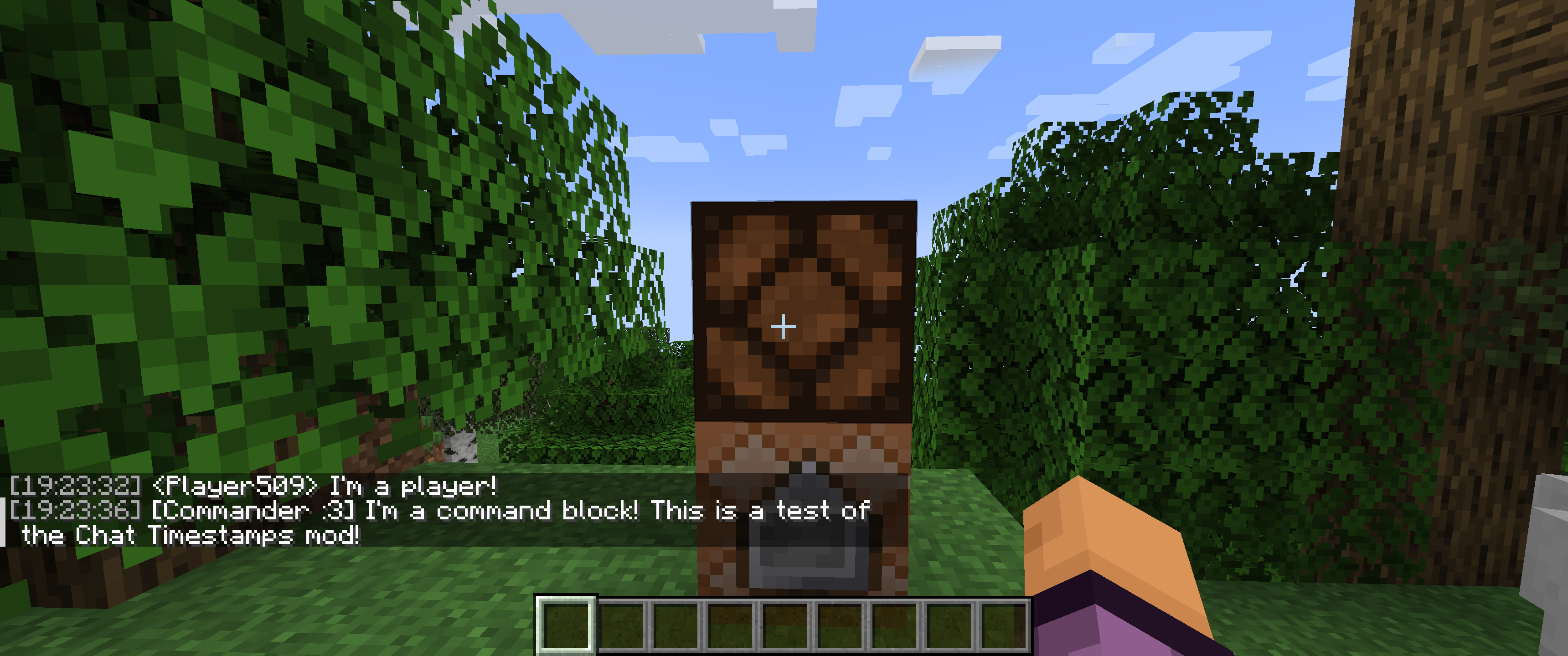 Main config screen